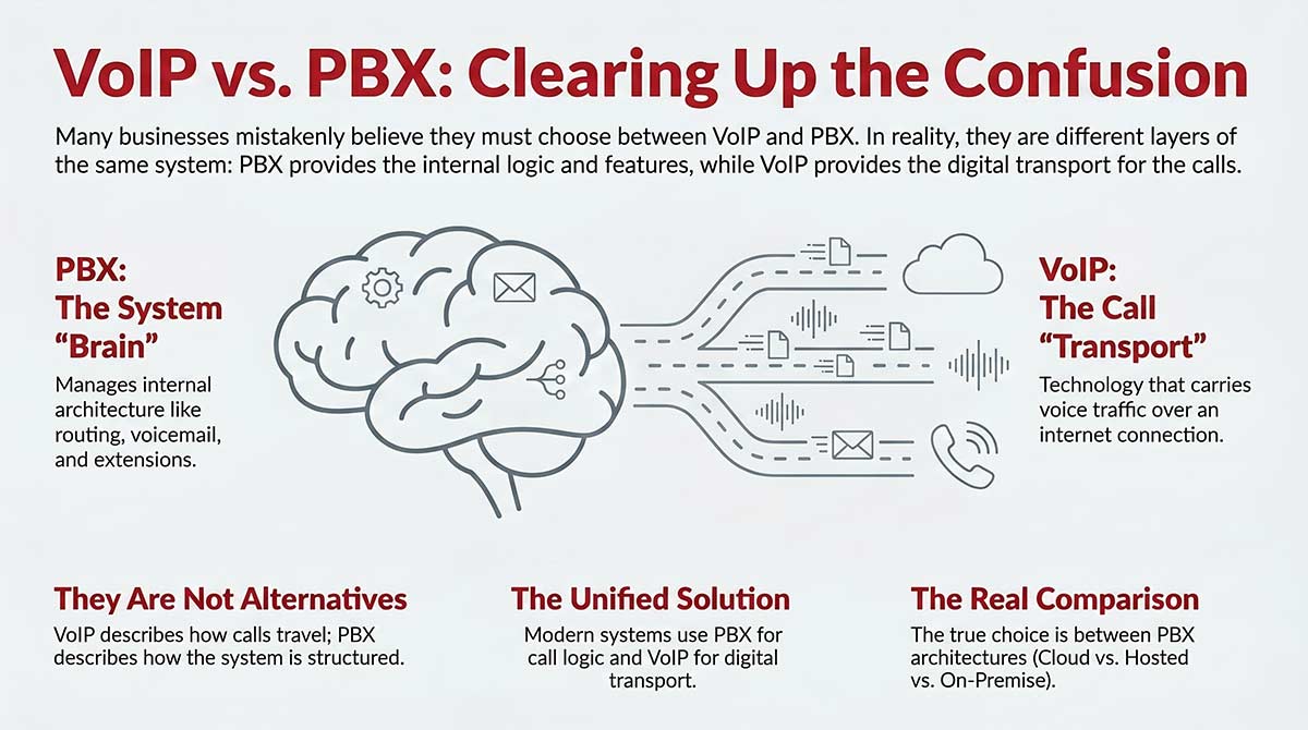 VoIP vs PBX: Clearing Up the Confusion